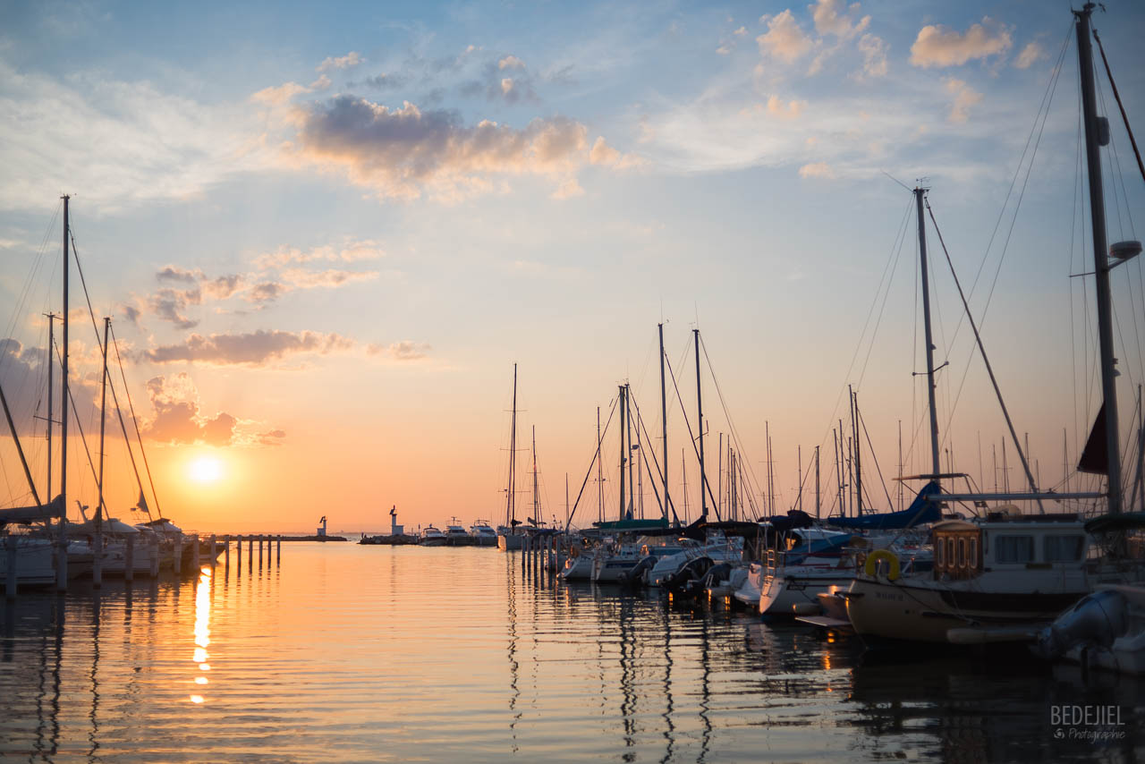 Reportages photo - Grau du Roi - Coucher de soleil au port